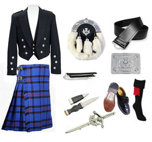 Precio al por mayor: Accesorio de kilt escocés Sporran de lana acrílica grabada en relieve, hecho a medida, con color, tamaño y marca personalizables. - Product Image 1