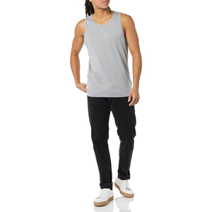 Fit and Regular Custom Logo & Color Men Breathable Knitted Casual <b>Tank</b> <b>Tops</b> 100% Cotton Fitness Sportswear Sleeveless <b>Tank</b> <b>Top</b> - Product Image 3