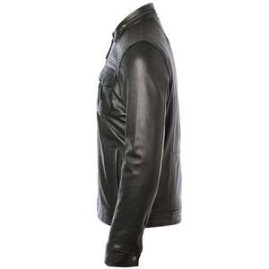 Customized Genuine Cowhide <b>Man</b> <b>Leather</b> <b>Jacket</b> for <b>man</b> High Quality Lambskin Canvas Coat Cowhide <b>Leather</b> <b>Jacket</b> - Product Image 4