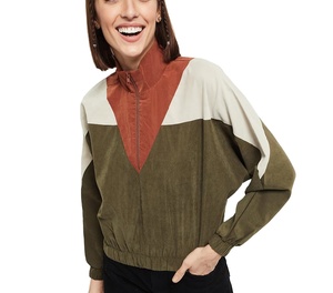 Veste coupe-vent colorée de haute qualité pour femmes, vente en gros, séchage rapide, vêtements de sport actifs - Product Image 1