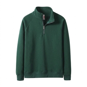 Sudadera de Forro Polar Silver Fox para Hombre, de 410 g/m², con Media Cremallera, Cuello Alto, Ajuste Holgado, Estilo Deportivo Casual, para Otoño, Venta al por Mayor - Product Image 2