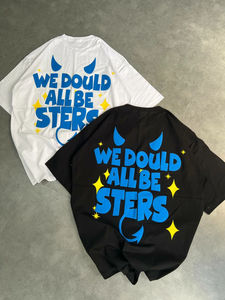 T-shirts pour hommes en coton 100% vintage, coupe ample, à manches courtes, imprimés en 3D, séchage rapide, écologiques, 300g, style streetwear d'été - Product Image 3