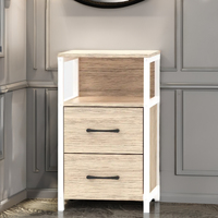 Handgefertigte Moderne 2-Schubladen Holzkommode Platzsparendes Paneel-Design Individuelle Farben für Schlafzimmer Wohnzimmer Küche Hotel - OEM-Optionen