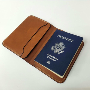 Leather <b>Passport</b> <b>Holder</b> Travel Wallet RFID Blocking Document Organizer Large Capacity Custom Design for sale in reasonable price - Product Image 1
