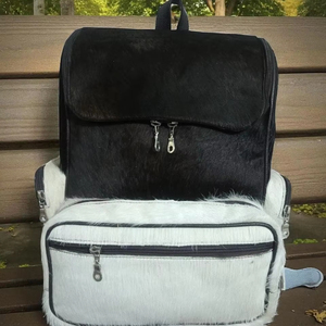Factory Direct Hair-on-Hide <b>Leather</b> <b>Backpack</b> <b>Real</b> Cowhide Fur Rucksack Luxury Western Style Bag Manufacturer LHBP-0258 - Product Image 1