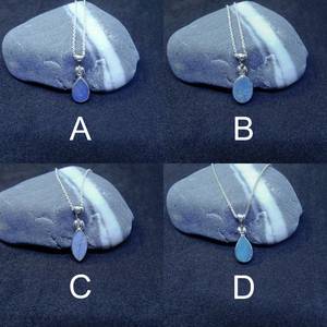 Collar de ópalo australiano auténtico, colgante de ópalo en plata de ley, joyería elegante, regalo de piedra de nacimiento de octubre para ella - Product Image 5