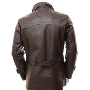 แจ็คเก็ตหนังผู้ชายสไตล์ไฮสตรีทล่าสุด ทรงปกติ บางและมีสไตล์ พร้อมบริการ OEM ODM แจ็คเก็ตฤดูหนาว - Product Image 2