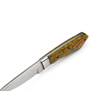 Custom Handmade Outdoor Hunting Skinning Camping Knife with Color Resin Handle Stainless Steel <b>Drop</b> Point Blade for Wholesale - Product Image 2