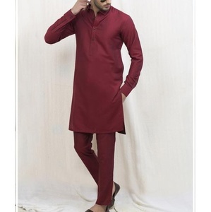 Costume formel modeste pour homme, Shalwar Kameez, Kurta Punjabi pour mariage et fête, en tissu viscose, anti-humidité, protection solaire, infroissable - Product Image 3