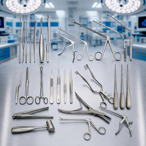 ชุดเครื่องมือผ่าตัดเสริมจมูก 35 ชิ้น ทำจากเหล็กกล้าไร้สนิม พร้อมภาชนะฆ่าเชื้อ OEM - Product Image 1