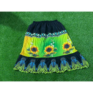 Women's Empire Waist Knee-Length Straight Design 100% Polyester Casual <b>Summer</b> <b>Skirt</b> - Product Image 1
