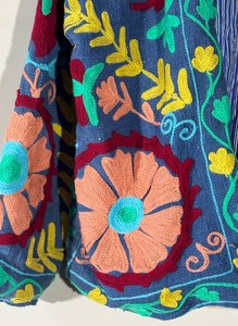 Chaqueta de Mujer con Bordado Floral Invernal, Ecológica, con Forro de Algodón TNT Transpirable de Secado Rápido - Product Image 5
