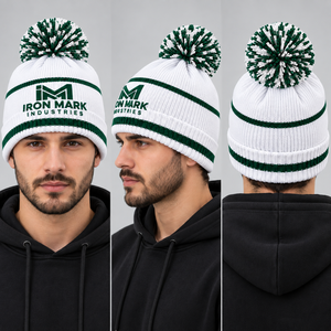 Iron Mark Industries Beanie <b>Hat</b> Unisex Adult Knit <b>Winter</b> Cap 100% Wool Breathable Waterproof Casual Outdoor Solid Flock Print - Product Image 3