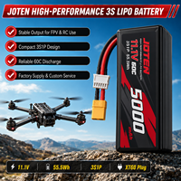 Batterie LiPo JOTEN 5000mAh 3S 11.1V 60C XT60 pour Drone FPV, Voiture RC, UAV – Fabrication OEM/ODM, Personnalisation Usine, Décharge Élevée