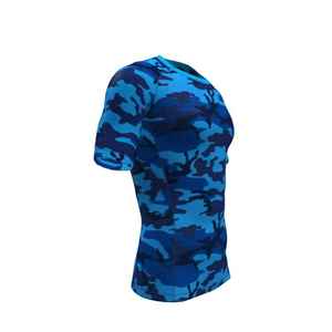 Camisetas de Compresión Deportivas de Manga Corta con Cuello Redondo para Adultos, Sublimadas, Unisex, Antibacterianas, de Secado Rápido, para MMA - Product Image 1