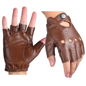 Guantes de cuero OEM vintage para motocicleta, guantes duraderos para hombres y mujeres, accesorios para motocicleta - Product Image 1