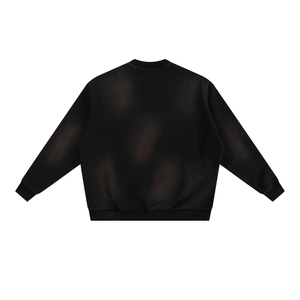 Sweat-shirt vintage délavé à l'acide pour hommes et femmes, coupe oversize, col rond, fabricant OEM ODM - Product Image 4