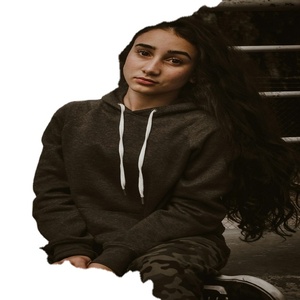 Sudaderas con capucha de lana pesada de gran tamaño bordadas con logotipo personalizable para mujer nuevo estilo informal invierno stock oferta - Product Image 1