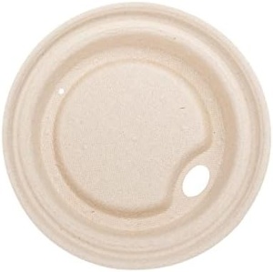 Vasos de café de bagazo sin papel de 90 mm de calidad premium con tapa ecológica para restaurantes modernos, cafeterías, pastelerías y eventos 2026 - Product Image 1