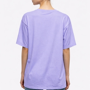 Camiseta de color liso personalizada para mujer, manga corta, tela suave, informal, holgada, ligera, para hombre - Product Image 2