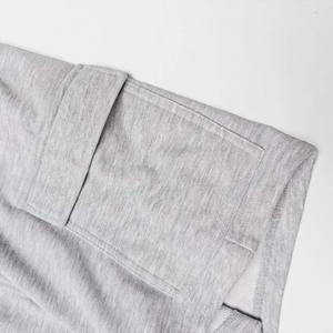 Pantalones Cortos Deportivos Casuales de Algodón y Poliéster para Hombre, para Gimnasio, Fitness, Correr, Baloncesto, Color Blanco, Venta al Por Mayor - Product Image 4