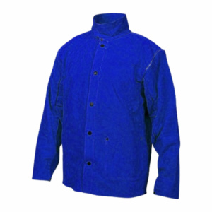 Veste de soudeur en cuir de vachette pleine fleur de qualité supérieure, résistante, vêtements de protection individuelle pour la construction, vêtements de sécurité pour le corps - Product Image 2