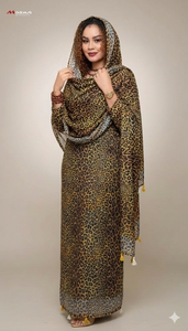 Vente en gros d'usine : Tissu en voile de coton imprimé respirant de haute qualité pour robe Farda Soudanaise Thoub/Thobe pour femmes - Product Image 3