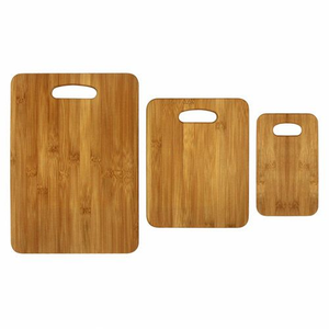 Planche à découper rectangulaire en bambou artisanale de luxe, épaisseur 1,5 cm, haute qualité, écologique, passe au lave-vaisselle, pour viande, fromage, pain - Product Image 3