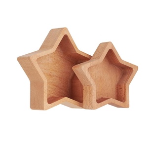Ensemble de bols en bois de manguier multi-tailles en forme d'étoile personnalisés finition naturelle pour la décoration de table de fête d'hôtel et de restaurant à la maison prix - Product Image 2