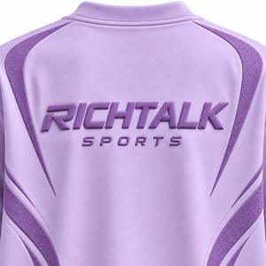 T-shirt sportif surdimensionné à manches courtes pour homme, en coton tricoté 100 % respirant, col rond, design personnalisable - Product Image 5