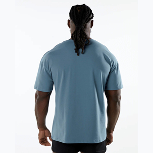 Camiseta Extra Grande para Hombre, 100% Algodón, Tela de Lona, Alta Calidad, Logotipo Personalizado Impreso, Largo Regular, Anti-UV, Transpirable, Secado Rápido - Product Image 2