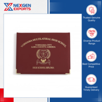 Nexgen Exports : Classeur de présentation en cuir PU de qualité supérieure, design classique, logo personnalisé, option de conception personnalisée.