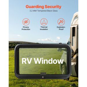 Anello di Fissaggio per Zanzariera Finestra RV Oscurata 36" X 22" per Pareti da 1 1/4" e 1 13/16" - Accessorio Esterno per Camper - Product Image 3