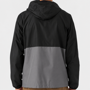 Chaqueta Deportiva Impermeable de Dos Tonos Personalizada QUBA FASHION, Chaqueta de Lluvia Ligera con Capucha y Cierre para Hombre, Secado Rápido para Otoño - Product Image 4