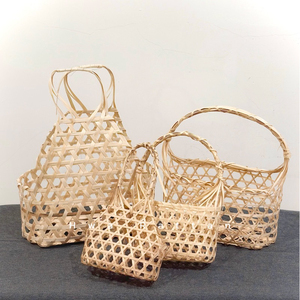 High Quality Bamboo <b>Basket</b> Handwoven Durable Export Supplier - Product Image 6