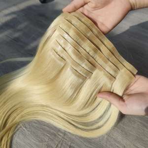 Top europeo de cabello humano Topper Clip en pieza de cabello judío Kosher Topper Base de seda tupé - Product Image 6