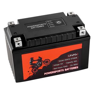 Batteria al Litio LiFePO4 ad Alte Prestazioni 12 Volt 6Ah per Moto, Pre-Caricata 20Ah, Senza Manutenzione, Compatibile con Powersports - Product Image 3
