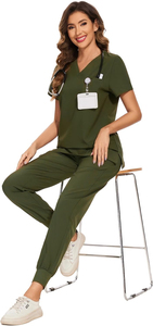 Tenues d'infirmière modernes confortables toute la journée, souples et douces, respirantes, légères, en coton unisexe - Product Image 6