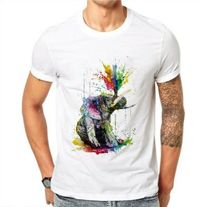 Camiseta Urbana Personalizada con Logotipo Hip Hop DGT, Algodón Grueso de 200 g/m², Camiseta con Estampado Gráfico Digital para Hombre - Product Image 2