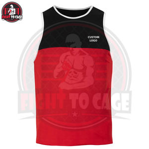 Ensemble de vêtements de sport unisexe pour adultes, léger, extensible, respirant et anti-transpiration, débardeur et short de boxe, polyester/spandex, arts martiaux - Product Image 4