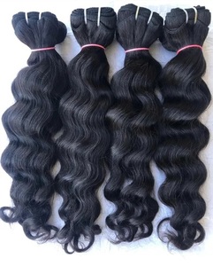 ผมต่อแบบ Deep Wave Single Weft ผมแท้จากอินเดีย Remy Virgin น้ำหนัก 100 กรัม - Product Image 1