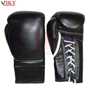 Durable New Arrival Best Supplier Lace Up Boxing Gloves Head Guard Groin Guard Custom Logo Matte Black Leather Boxing Gear Sets - Product Image 2