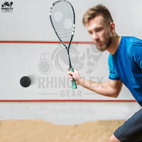 Balle de squash d'entraînement haute vitesse, légère et durable, en caoutchouc, couleur personnalisée, service OEM, rotation à 360 degrés