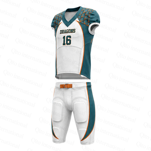Conjunto de Uniforme de Fútbol Americano Sublimado Personalizado, Camiseta de Fútbol de Malla Transpirable y Pantalones de Entrenamiento Acolchados para Hombres y Jóvenes - Product Image 2