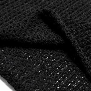 T-shirt en tricot à manches courtes avec logo personnalisé, crochet ajouré, maillot de football ou de basketball, 100% polyester, séchage rapide, respirant - Product Image 3
