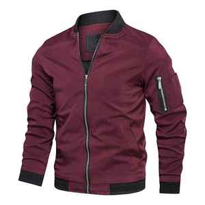Latest Design Eco-Friendly Crew Neck Polyester/Cotton Flight Bomber <b>Jacket</b> <b>Men</b> Plus Size Crocheted Motorcycle Style <b>Summer</b> - Product Image 5