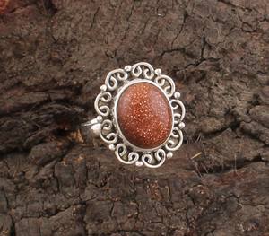 Vente en gros de pierres de soleil naturelles classiques en argent sterling 925 pour bagues de mariage et de fête - Product Image 1