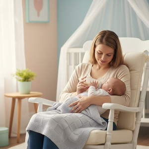 Couverture tricotée écologique pour lit plat pour enfants |   Couverture bébé 100% coton doux 70x100 cm |   Léger et confortable pour toutes les saisons - Product Image 3