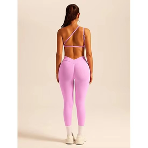 Ensemble de vêtements de sport pour femmes, confortable, respirant, tissu extensible, vêtements de fitness, vêtements d'entraînement - Product Image 3