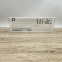 Boîte d'emballage transparente en plastique à couvercle coulissant pour touches de clavier, étui de présentation anti-rayures, organisateur d'accessoires de bureau pour joueurs
